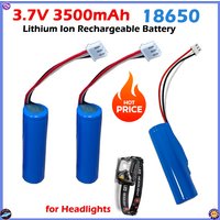 18650 1S1P 3.7V 3500mAh Replacement Battery for Petzl Nao & Nao+ Plus+ Headlamp Li-ion 18650 Battery Pack XH2.54-3P Plug