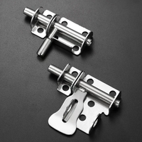 NEW SALE Stainless Steel Door Latch Solid Sliding Bolts Latch Hasp Home Hardware Gate Safety Toilet Door Lock