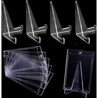 1-10PCS Clear Acrylic Coin Display Stand Holders Small Easel Rack Trading Card Holder Support for Kpop Idol Card Organizer