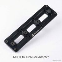 ML-140 M Lock 38mm Arca Type Dovetail Rail Adapter Quick Release Tripod Mount Plate CNC Aluminum Bipod Adapter for Outdoor