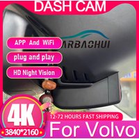 Plug and play Dash Cam for Volvo XC40 XC60 XC90 S60 V60 S90 V90 V40 S80 XC70 C40 Polestar 2 Car Dvr Camera WiFi Driving Recorder