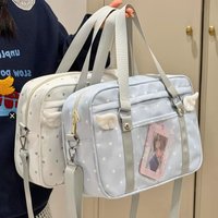 Y2K Anime Convention Polka Dot Ita Shoulder Bag 2D Crossbody Bag Cute Girl Transparent Bag Otaku DIY Comic Display Messenger Bag