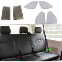 Drzwi samochodu ze stali nierdzewnej Audio Speak pierścień na głośnik okrągłe wykończenie dla VW Transporter (T6) Caravelle 2016 2017 2018 2019 2020