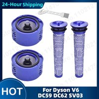 Best Pre-Filter And 2 HEPA Filter Kit For Dyson V6 DC58 DC59 DC61 DC62 Absolute Cordless Stick Vacuum Cleaner Replaces Parts