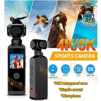 AliExpress WDSZKMYF 5K 4K 1080P HD WIFI Action Camera 270° Rotatable Mini Sports Cam With Waterproof Case Helmet Travel Bicycle Driver Recorder
