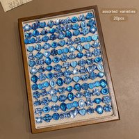 20 Sweet Blue Styles with Random Opening Rings Suitable for Daily Wearing and Use