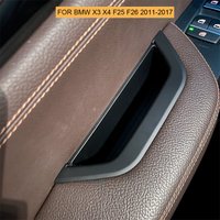 Door Handle Covers For BMW X3 X4 F25 F26 2011-2017 Car Interior Door Handle Cover ABS Carbon Texture/Black