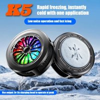 K5 New E-sports Semiconductor Mobile Phone Cooling Fan Magnetic&Back-clip Universal Radiator for IPhone Android PUBG Game Cooler