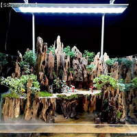 【SSummer10】Natural Hole Driftwood Shrimp Aquarium Decor - Water Feature Ornament Accessory for Fish Tanks【SS】