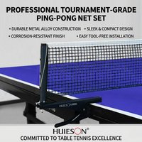 Hui Sheng Clip-On Professional Table Tennis Net Set with Net, Portable Table Tennis Stand