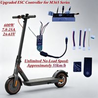 Upgraded 600W Controller Set for M365 Series Scooter, 24V-63V Digital Display + Bluetooth APP Self-Learning, 3-Speed, Plug&Play