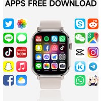 S11 MAX 5G LTE Smartwatch Touch ID WIFI GPS NFC Smart Watch Men Women With 180° Roatting Camera 4G/5G Sim Card Slot Video Call