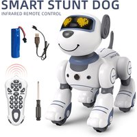 Smart Robotic Dog Toy: Voice Control, Programmable Stunt Tricks, Touch Sensing, Music & Dance, Gift for Boys Kids