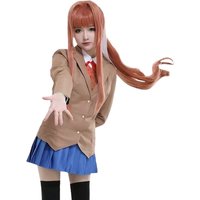 Game Sayori Yuri Natsuki Monika Cosplay Costume Doki Doki Literature Club School Uniform Women Halloween Carnival JK Suits