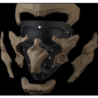 Tactical Mask Modular Magnetic Adsorption DIY Armour Doomsday Mask Accessories Paintball CS Games Protective Mask Cosplay Prop