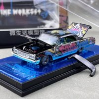 FineWorks 1/64 Impala HZ Exhibition Limited Edition Jumping Car Painted alloy car mode
