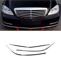 Front Bumper Chrome Strip 2009-2013 For Mercedes Benz S Class W221 S300 S400 S500 S600