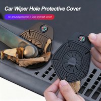 2Pcs Car Windshield Wiper Hole Plug Protective Cover For Alfa Romeo Giulia Stelvio Junior Giulietta Mito 4C Spider GTV Tonale