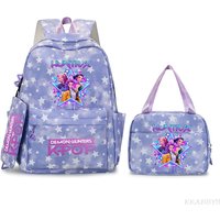 KPop Demon Hunter Backpack HUNTR/X Teens Capacity Schoolbag With Shoulder Bag For Daily Use Girls Women Travel Mochilas