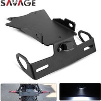 For YAMAHA FZ6 License Plate Holder LED Light FZ6N FZ6S 2004-2010 FZ6 N/S Motorcycle Accessories Tail Tidy Fender Eliminator