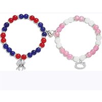 Spider Matching Friendship Bracelets for Best Friends Couples, Spider Magnet Couple Charm Bracelet for BFF Sister, Set of 2