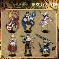 Black Clover Layered Acrylic Figure Display Cartoon Stand Model Plate Anime Desktop Ornament Friends Gift Accessories Keychain