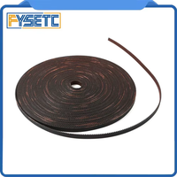 GATES Belt LL-2G-6RF 2GT Belt Opened Fiberglass Rubber GT2 Timing Belt 2GT-6 L 1M 2M 5M W 6mm For MK3S+ Ender-3 CR10 Voron