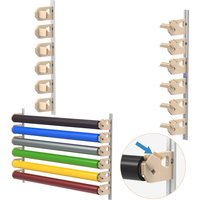 EHDIS 1-Meter Rod-less Film Racks for Car Wrap Films Labor Saving Vinyl Roll Storage Shelf with Aluminum Rails Wooden Supports