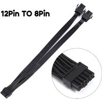 New RTX30 Series 18AWG Graphics Card Power Cable Dual- PCIE GPU 8Pin to Mini 12Pin for RTX3070 3080 3090 DropShipping