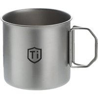 Outdoor Titanium Lightweight Portable Tea Coffee Cup Folding Handle Camping Water Mug for Hiking Travelling
