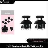GuliKit 720° Tension Adjustable TMR Joystick for Switch Pro Xbox Series/Elite Series 2 Game Accessories Repair for PS4 PS5 Edge