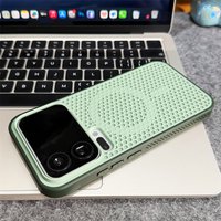For Xiaomi Mi 17 Pro Max POCO F8 F7 Ultra 15 14 13 Magnetic Case Honeycomb Cooling Wireless Charging Breathable Shockproof Cover