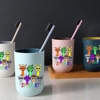 Sprunki Game Water Cup Tooth Brushing Cups Anime Sprunki Incredibox Toothg Cups Toothpaste Holders Birthday Gift