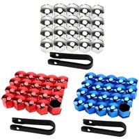Nut Caps For Tires Wheel Bolt Nut Covers Caps Set 20 Pcs Tire Nut Covers With Removal Tool Replacement Dust Cover 17mm 19mm 21mm