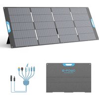 E-POWO Faltbares Solarpanel 110/220/400W Mobiles Solarladegerät für Stromversorgung Laptop Solargenerator Angeln Powerstation