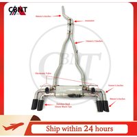 CBNT for BMW 5 Series B58 G30 G31 G38 540i 3.0T Exhaust Catback Pipe Muffler with Valve Tuning SS304 Valved Exhaust-pipe System