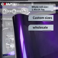 Car Film Covering PET Midnight Purple Hood Roof Cover 145cmx300cm Automotive Vinyl Wrap Door Protective Film for Car Accessories