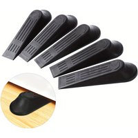 5Pcs Heavy Duty Door Stopper Wedge Anti Slip Wear Resistant Floor Carpet Home Office Reusable Stackable Security Holder
