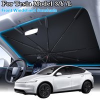 For Tesla Model 3/Y Juniper/YL 테슬라y Car Windshield Sun Shade Foldable Umbrella for UV Ray Block & Sun Heat Protection Summer