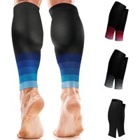 1Pair Calf Support Compression Sleeves for Women Men Running 20-30mmHg Footless Leg Socks Outdoor Sports Marathon