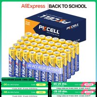 40PC AAA 3A R03P UM4 Batteries , 1.5V Triple A Carbon Zinc Single Use Batteries for LED Candles Clock Remote Controls