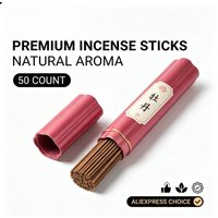 Natural Incense Sticks Elegant Flower Tube Multiple Floral Scents Home Aromatherapy Meditation Relax Gift