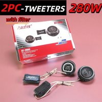 280W Car Tweeters With Filter Stereo Speakers Soft Dome Silk Film Balanced Car Audio Speaker Boxes