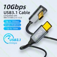 USB3.1 10Gbps Type C to Type C ThunderBolt3 Data Cable For Macbook PD 100W 5A QC4.0 3.0 USB-C Cable Cord For Samsung Xiaomi 2/3m