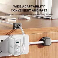 Magnetic Cable Clip Set Magnetic Cable Clips Cable Organiser Adjustable Cord Holder Under Desk Cable Management Holder