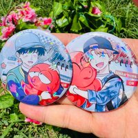Anime Ganbare! Nakamura-kun!! Hirose Aiki Cosplay Costumes SPTE Tin Plated Pin Badge Accessories Pendant 58MM