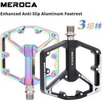 MEROCA Mountain Bike Pedals Aluminum Alloy Du Sealed Bearing Non Slip Wide Platform Bicycle Accessories Cycling Parts