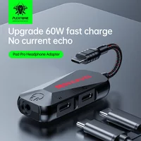 GS1 USB C Charging Adapter 3 in 1 Type-C to 3.5mm QC Fast Charging Mobile Phone Game Sound Card Audio Cable Accessories