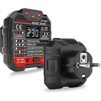 HT106B/D/E Digital Socket Tester Pro Voltage Test Socket Detector US/EU/UK Plug Ground Zero Line Phase Check RCD NCV Tester