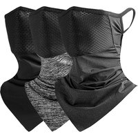 AliExpress NONE Fishing Sun Protection Face Mask Breathable Summer Cooling Unisex Neck Gaiter Ear-Hanging Triangle Scarf Cycling Face Cover